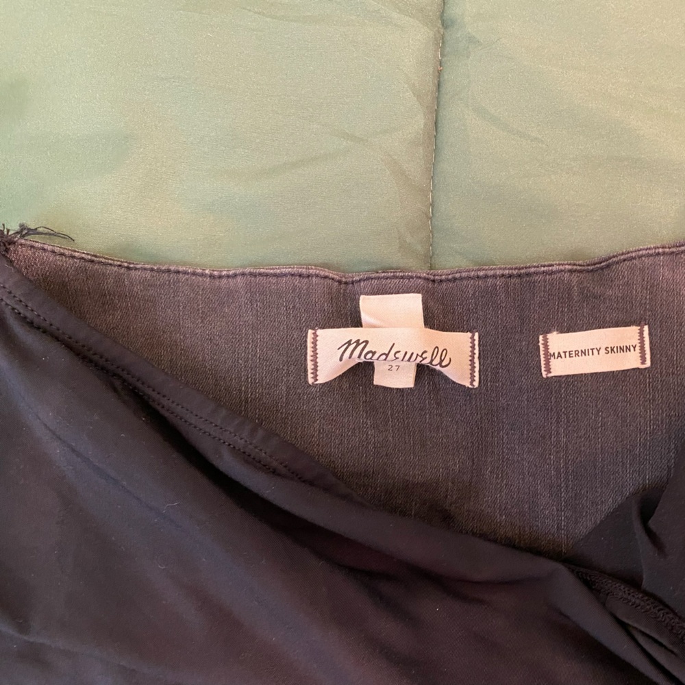 Madewell Maternity Skinny Jeans in Black